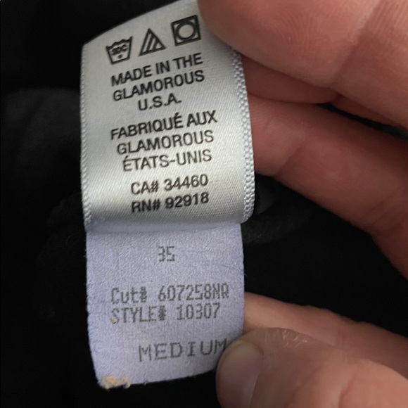 Y2K Juicy Couture Sweater Tracksuit Jacket Black Velour Full Zip Pockets Medium - Picture 10 of 10